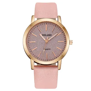Women Casual Quartz Watches With Frosted Dial