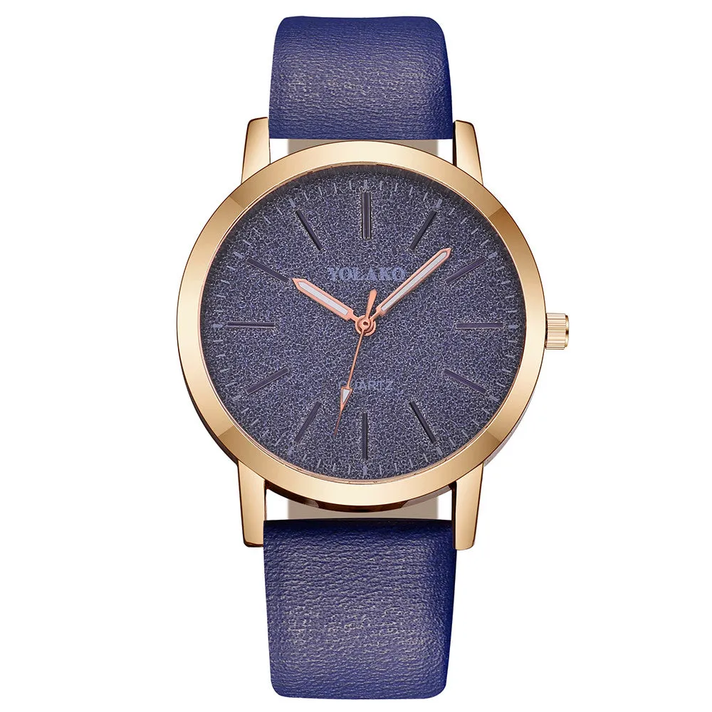 Women Casual Quartz Watches With Frosted Dial