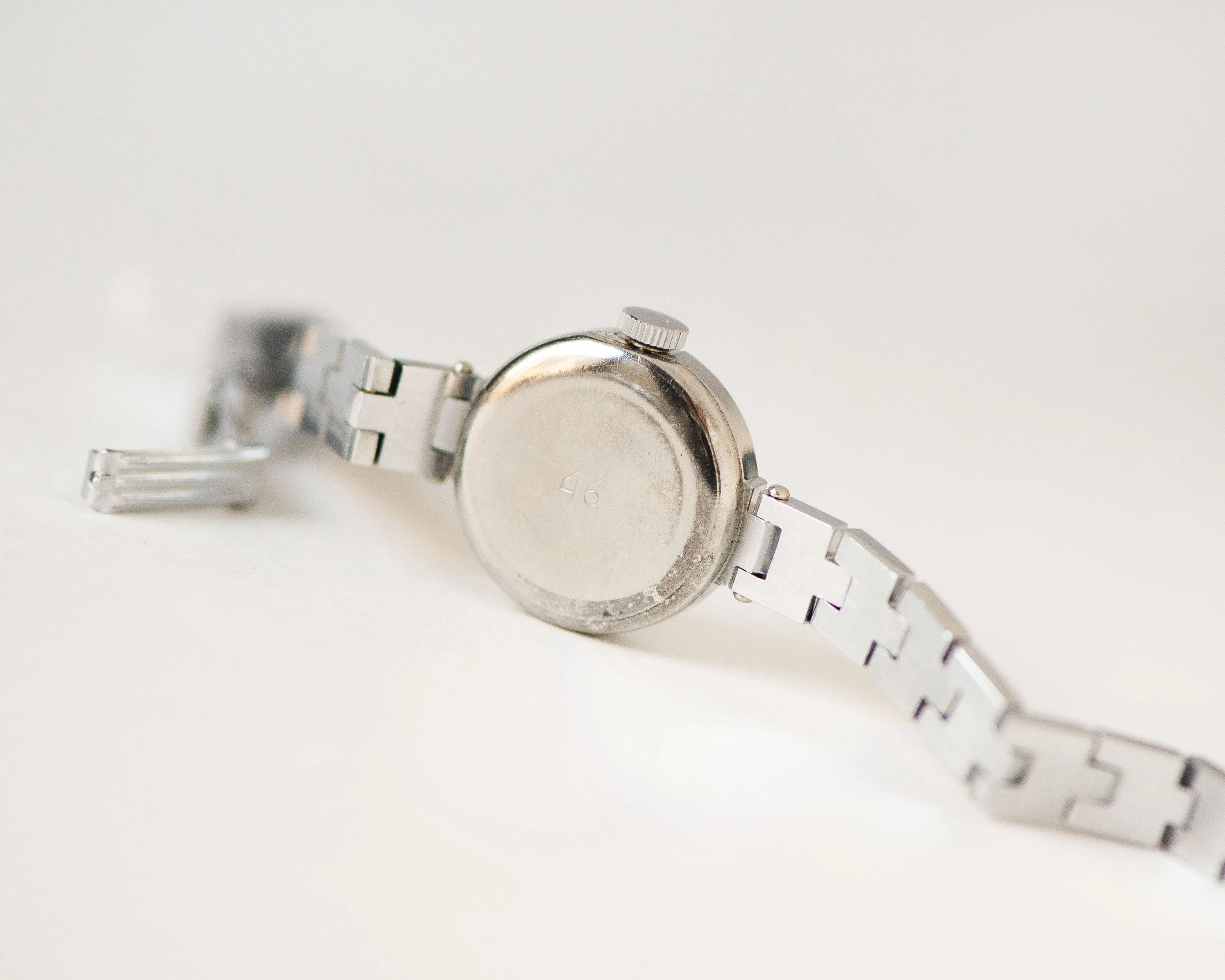 Women's cocktail watch bracelet Glory, lady wristwatch silver shade evening jewelry, classic lady watch retro, minimalist woman watch gift