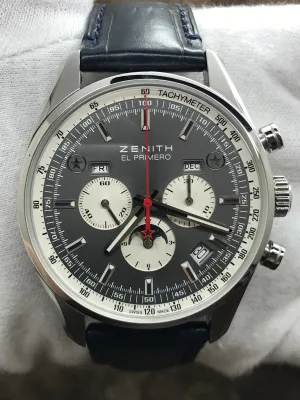 Zenith El Primero 410 L.E 500pcs 03.2092.410 Grey Dial Automatic Men's Watch