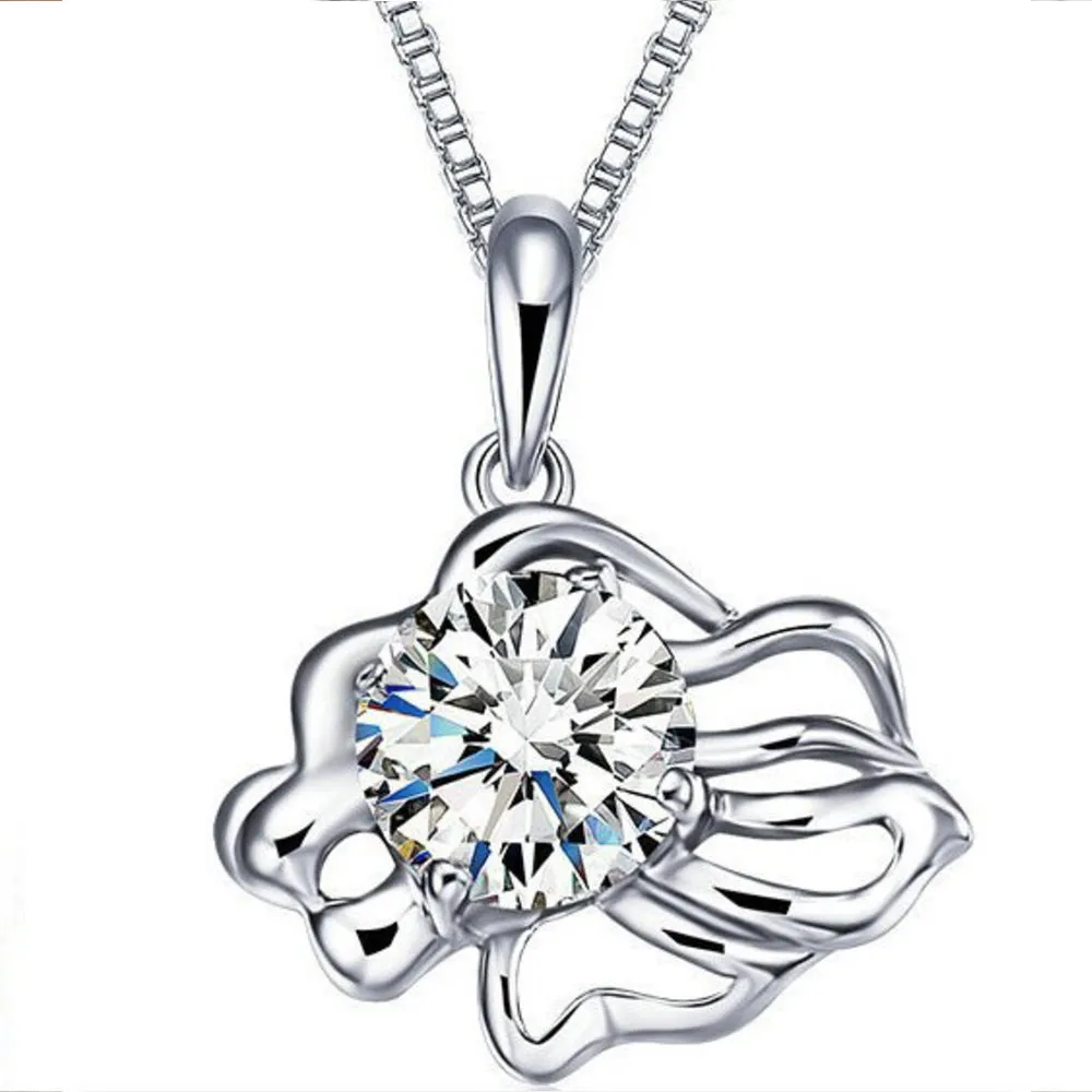 Zodiac Sign Crystal Pendants with Chain