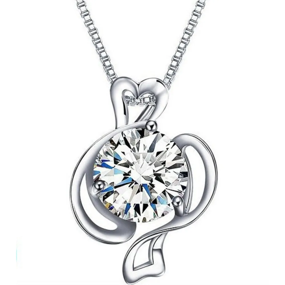 Zodiac Sign Crystal Pendants with Chain